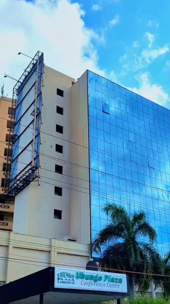 Ubungo Plaza Complex Conference Centre signage on the building
